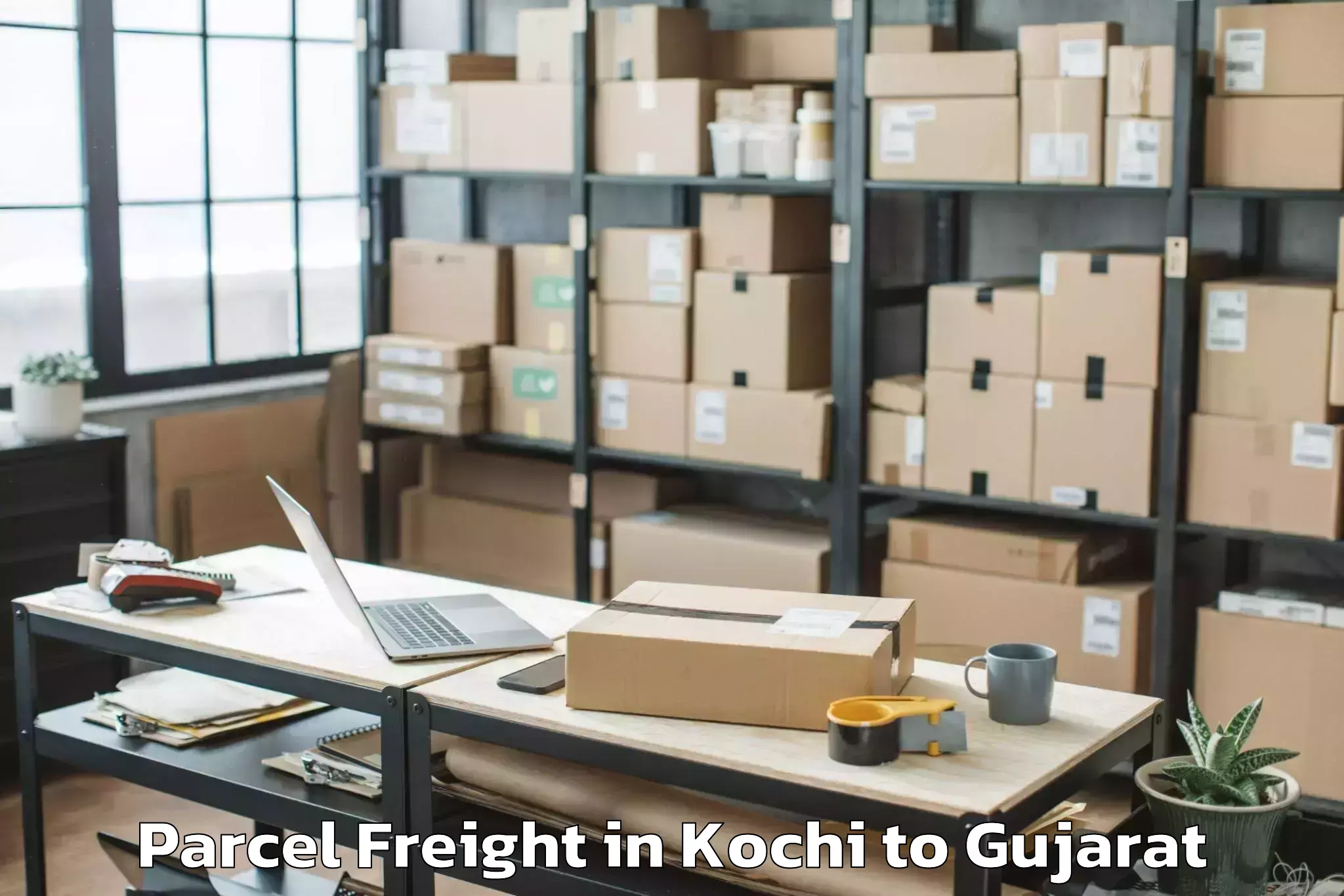 Book Kochi to Samri Parcel Freight